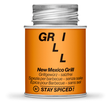 61011xM - Stay Spiced! New Mexico BBQ Grillgewürz - salzfrei, 170ml Schraubdose