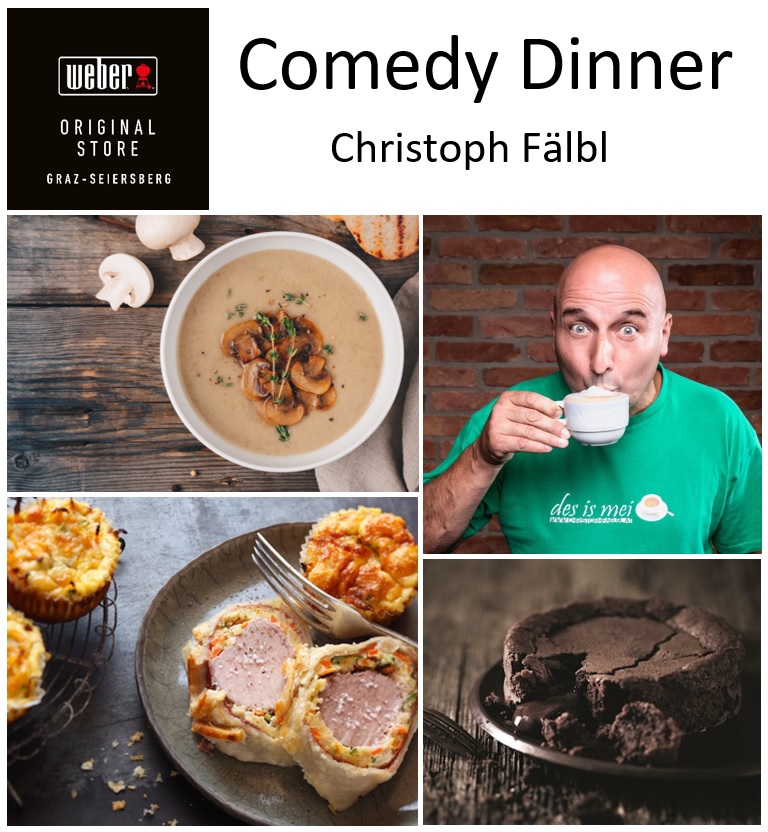 Eintrittskarte: Comedy Dinner mit Christoph Fälbl