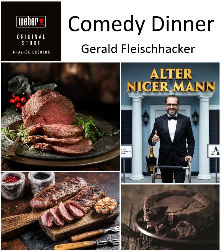Eintrittskarte: Comedy Dinner mit Gerald Fleischhacker 
