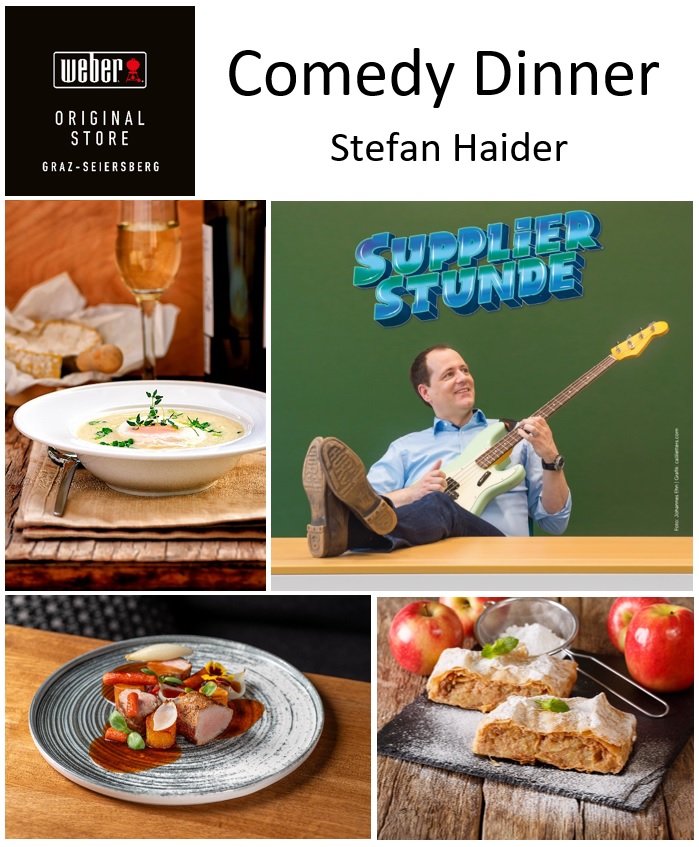 Eintrittskarte: Comedy Dinner mit Stefan Haider