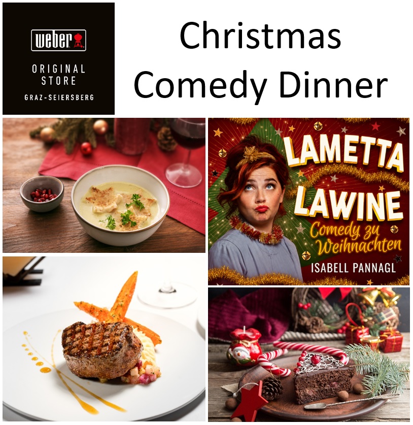 Eintrittskarte: Christmas Comedy Dinner mit Isabell Pannagl