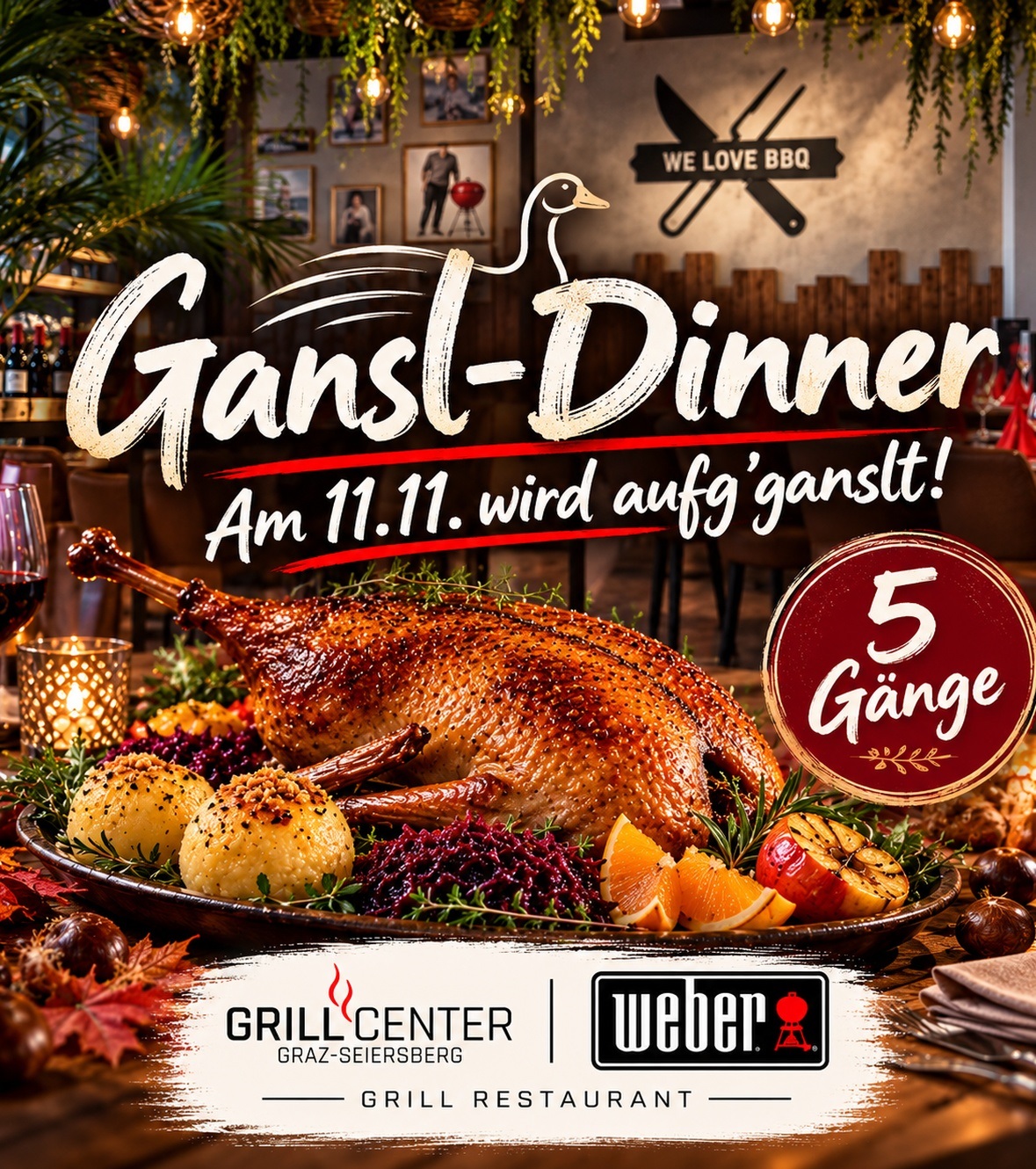 Eintrittskarte: Gansl-Dinner