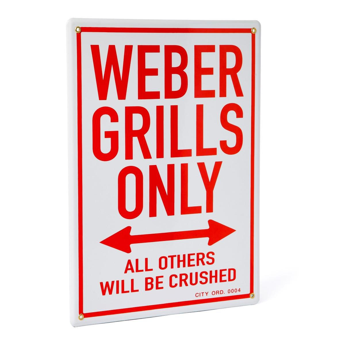 Weber grills only schild Weber grills only schild
