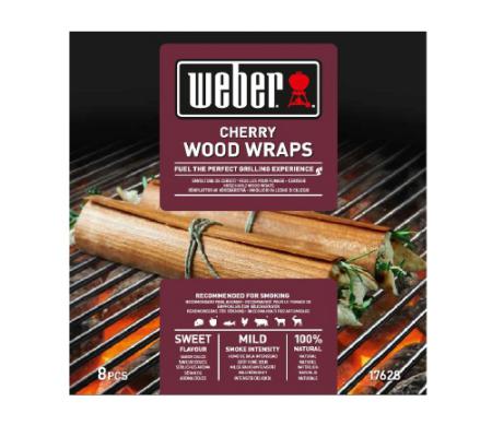 17628 - Weber Wood Wraps aus Kirschholz - 8 Stück
