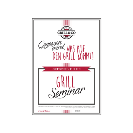 G021 - Grillseminar "gegessen wird" EUR 99