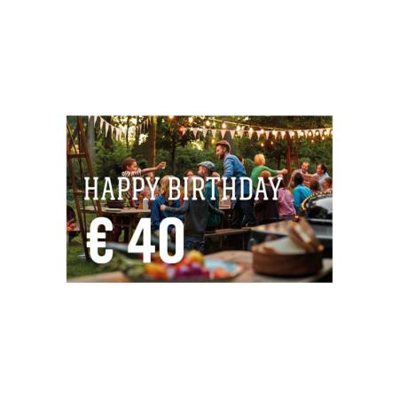 GK04 - Gutscheinkarte Happy Birthday EUR 40