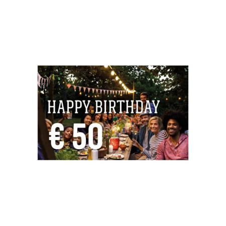 GK05 - Gutscheinkarte Happy Birthday EUR 50