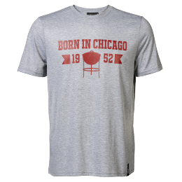 18311 - Born in Chicago T-Shirt Men Grey S/M