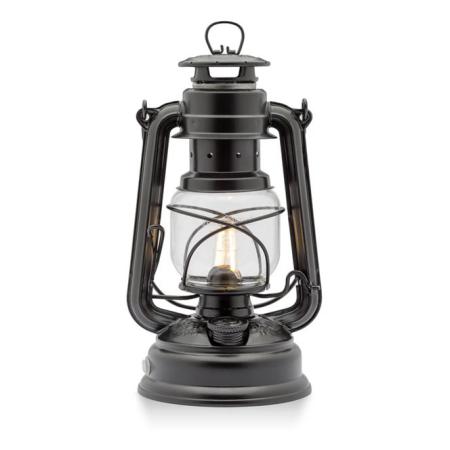 276-LED-MATTSCHWARZ - Feuerhand LED Laterne Baby Special 276 Matt Black
