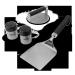 3401364 - Weber Plancha Smashed Burger Set, 4-teilig