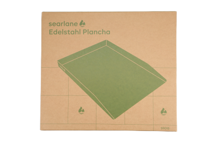 S9015 - Searlane Edelstahl Plancha 48x42x3,5